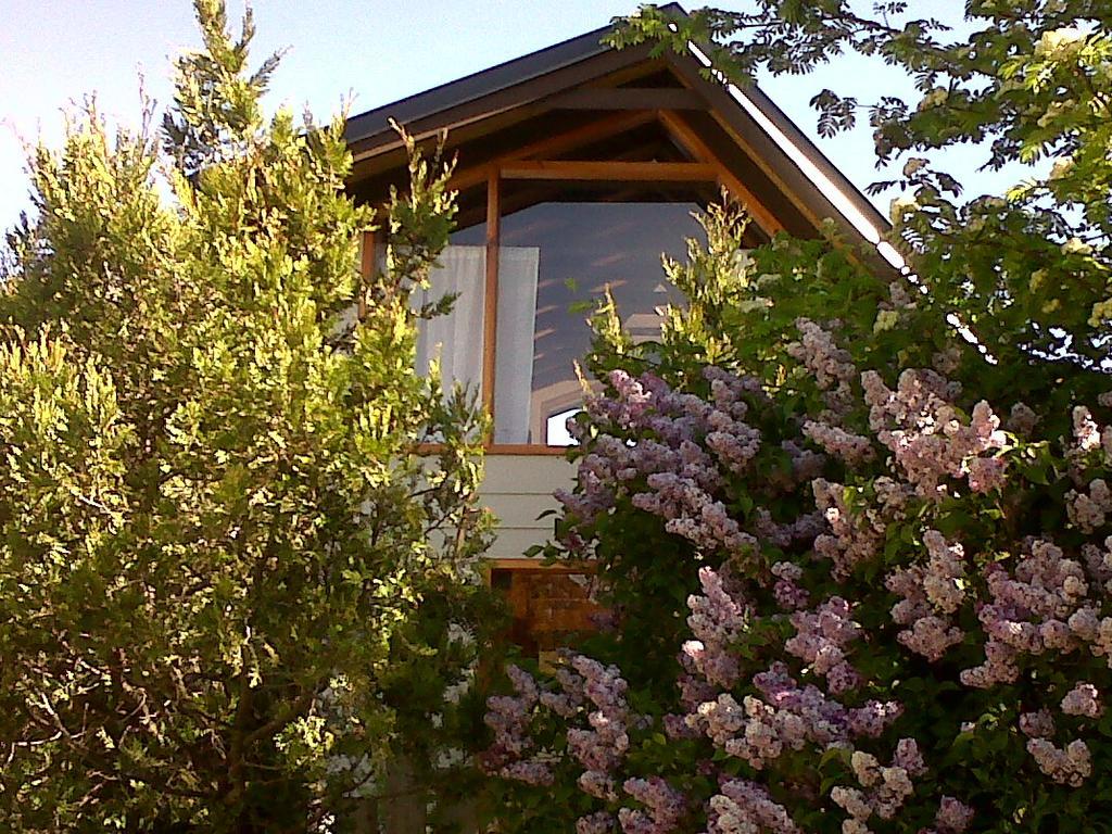 Cabaña con vistas al jardín